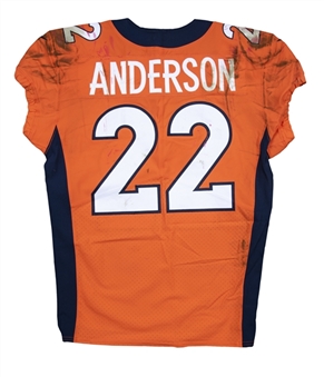 2017 C.J. Anderson Game Used Denver Broncos Home Jersey Photo Matched To 11/12/2017 (NFL-PSA/DNA)